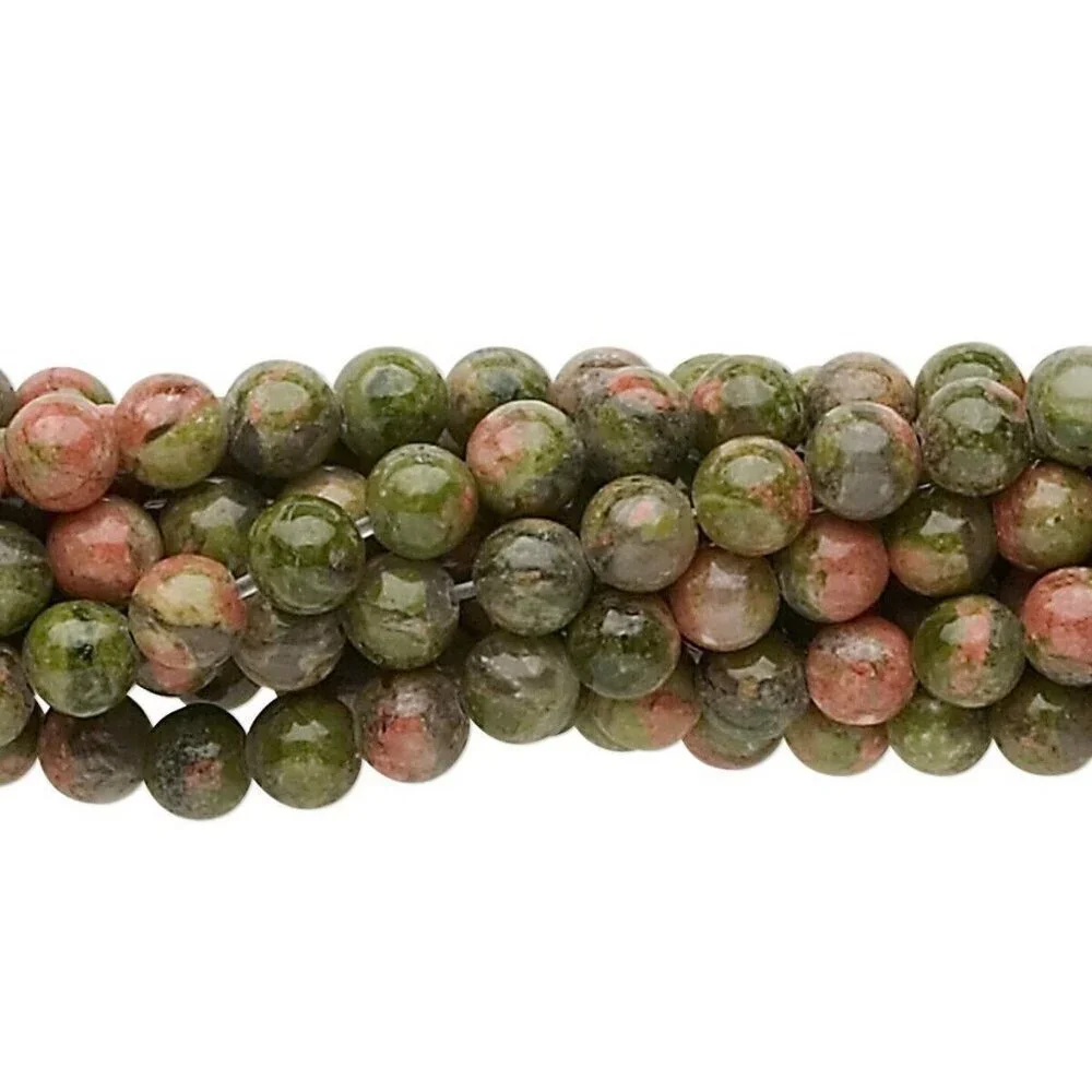 Indian Unakite Natural Gemstone Beads Round 4mm Bulk Lot 100 pcs